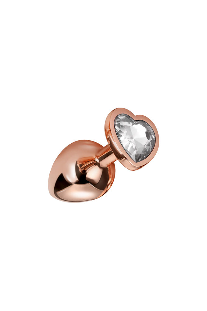 Nobu - Small Anal Plug With Jewel Heart Base - Stag Shop