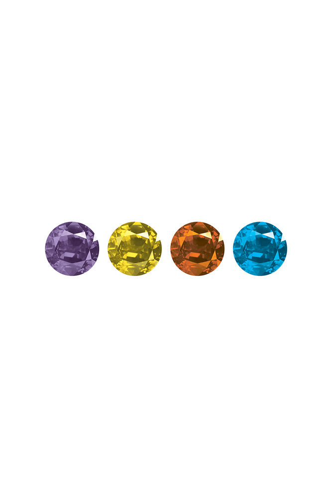 Nobu - Thrills - Small Silicone Anal Plug With 4 Interchangeable Jewels - Stag Shop