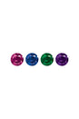 Nobu - Thrills - Small Silicone Anal Plug With 4 Interchangeable Jewels - Stag Shop