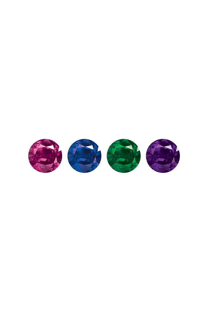 Nobu - Thrills - Small Silicone Anal Plug With 4 Interchangeable Jewels - Stag Shop