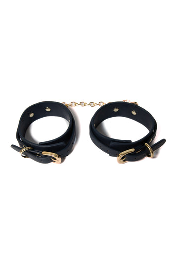 NS Novelties - Bondage Couture - Ankle Cuffs - Blue - Stag Shop