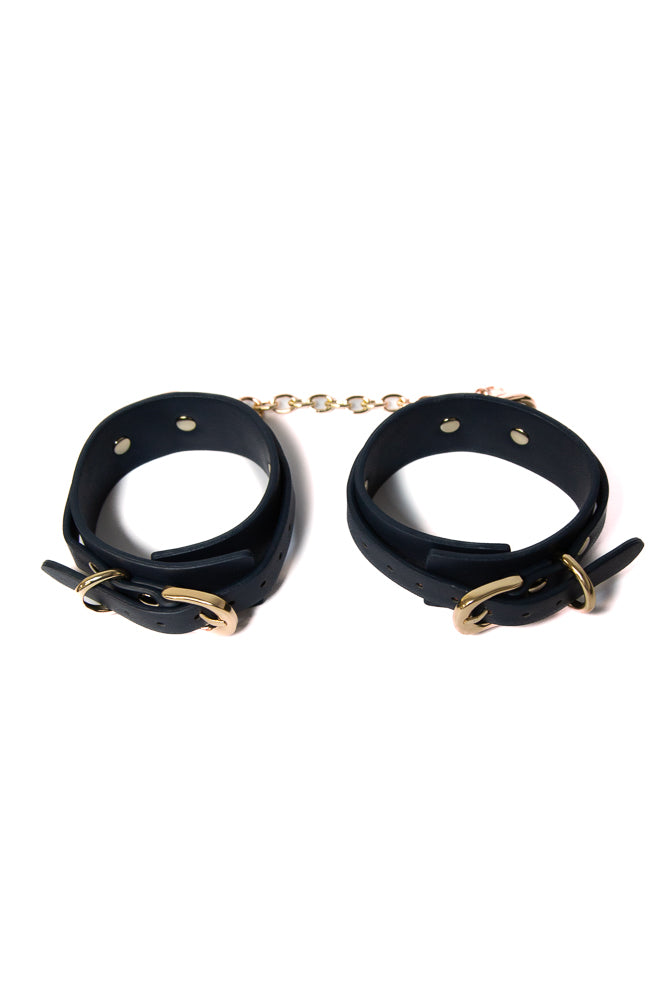 NS Novelties - Bondage Couture - Ankle Cuffs - Blue - Stag Shop