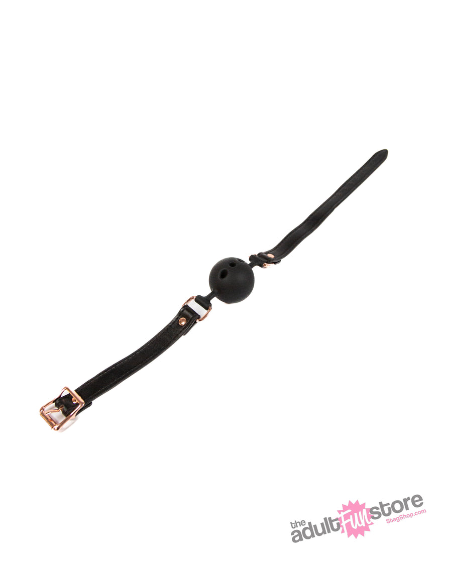 NS Novelties - Bondage Couture - Ball Gag - Black - Stag Shop