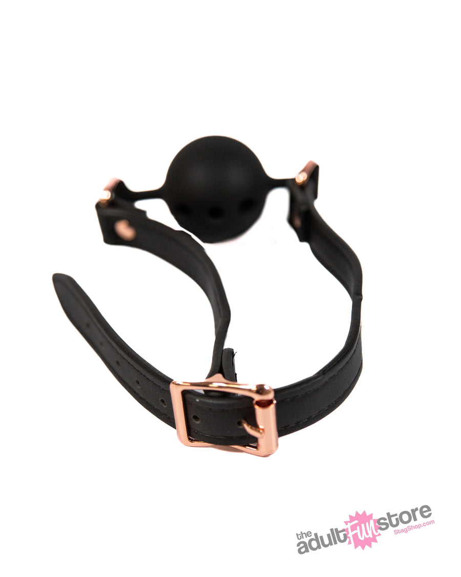 NS Novelties - Bondage Couture - Ball Gag - Black - Stag Shop