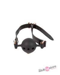 NS Novelties - Bondage Couture - Ball Gag - Black - Stag Shop