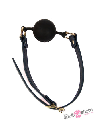 NS Novelties - Bondage Couture - Ball Gag - Blue - Stag Shop