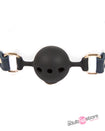NS Novelties - Bondage Couture - Ball Gag - Blue - Stag Shop