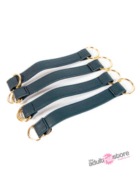 NS Novelties - Bondage Couture - Tie Down Straps - Blue - Stag Shop