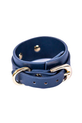 NS Novelties - Bondage Couture - Wrist Cuffs - Blue - Stag Shop