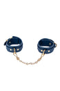 NS Novelties - Bondage Couture - Wrist Cuffs - Blue - Stag Shop