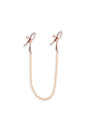 NS Novelties - Bound - Beaded Chain Nipple Clamps - Rose Gold - Stag Shop