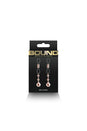 NS Novelties - Bound - Beaded Lasso Nipple Clamps - Rose Gold/Black - Stag Shop