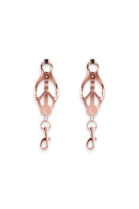 Thumbnail for NS Novelties - Bound - Butterfly Nipple Clamps with Clasps - Rose Gold - Stag Shop