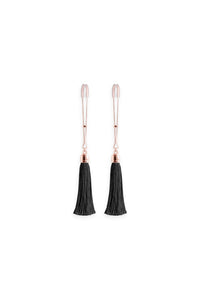 Thumbnail for NS Novelties - Bound - Tassel Nipple Clamps - Rose Gold/Black - Stag Shop