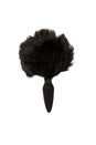NS Novelties - Bunny Tails - Mini Butt Plug - Black - Fur - Stag Shop