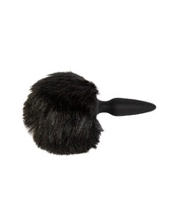 NS Novelties - Bunny Tails - Mini Butt Plug - Black - Fur - Stag Shop