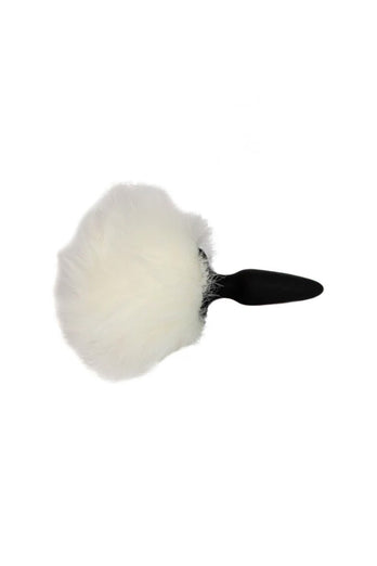NS Novelties - Bunny Tails - Mini Tail Plug - Black/White - Stag Shop