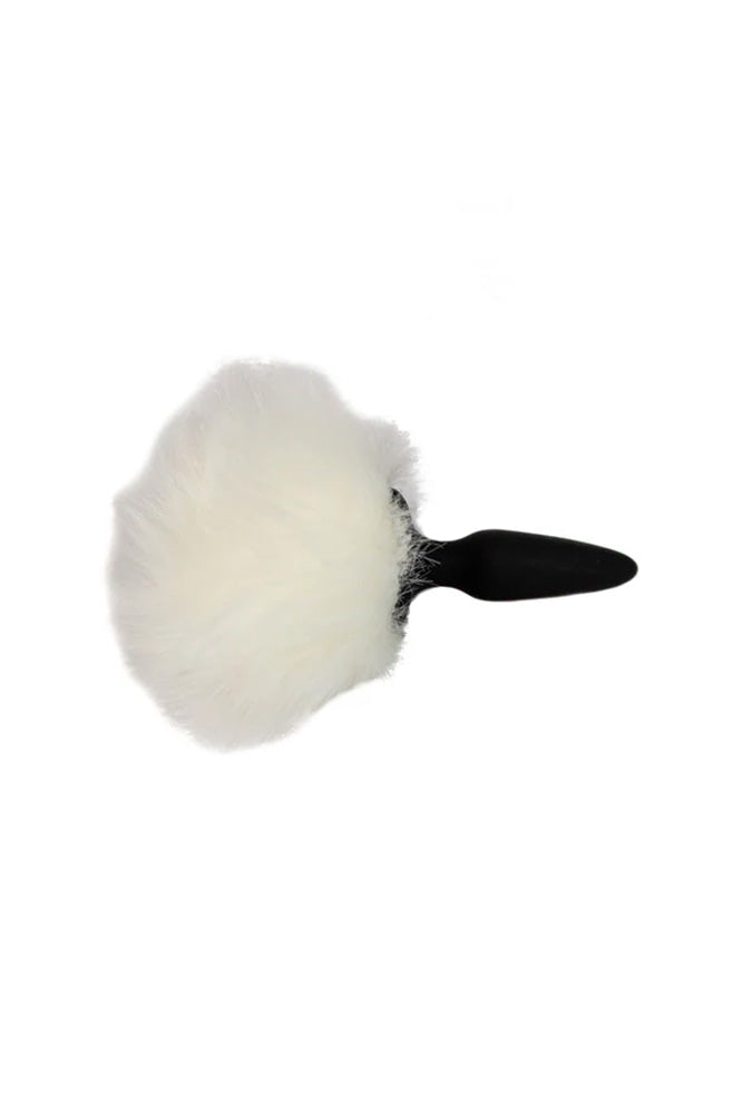 NS Novelties - Bunny Tails - Mini Tail Plug - Black/White - Stag Shop