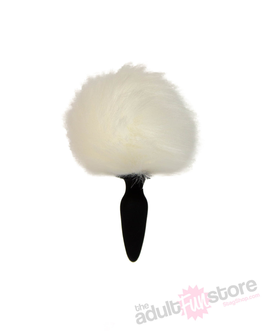 NS Novelties - Bunny Tails - Mini Tail Plug - Black/White - Stag Shop