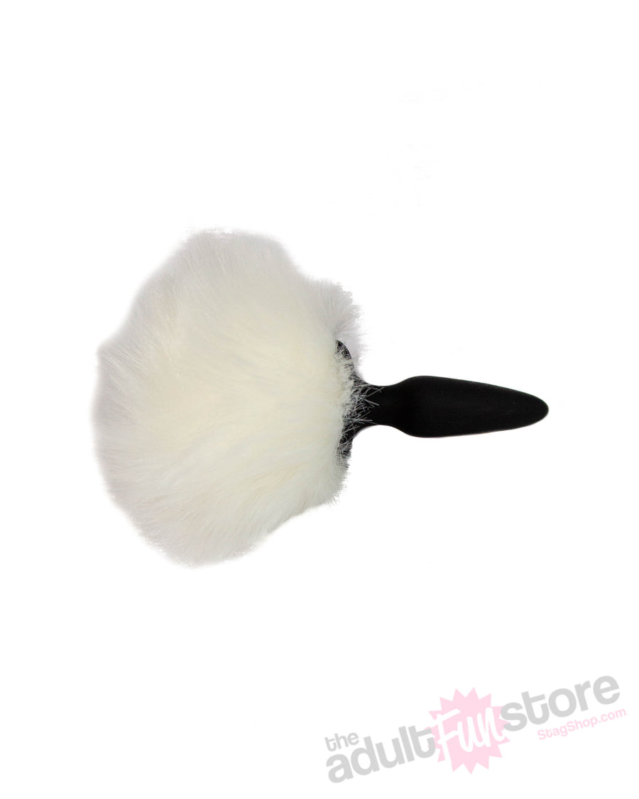 NS Novelties - Bunny Tails - Mini Tail Plug - Black/White - Stag Shop