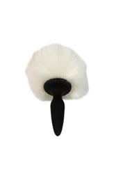 NS Novelties - Bunny Tails - Mini Tail Plug - Black/White - Stag Shop