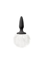 NS Novelties - Bunny Tails - Mini Tail Plug - Black/White - Stag Shop