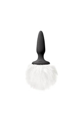 NS Novelties - Bunny Tails - Mini Tail Plug - Black/White - Stag Shop