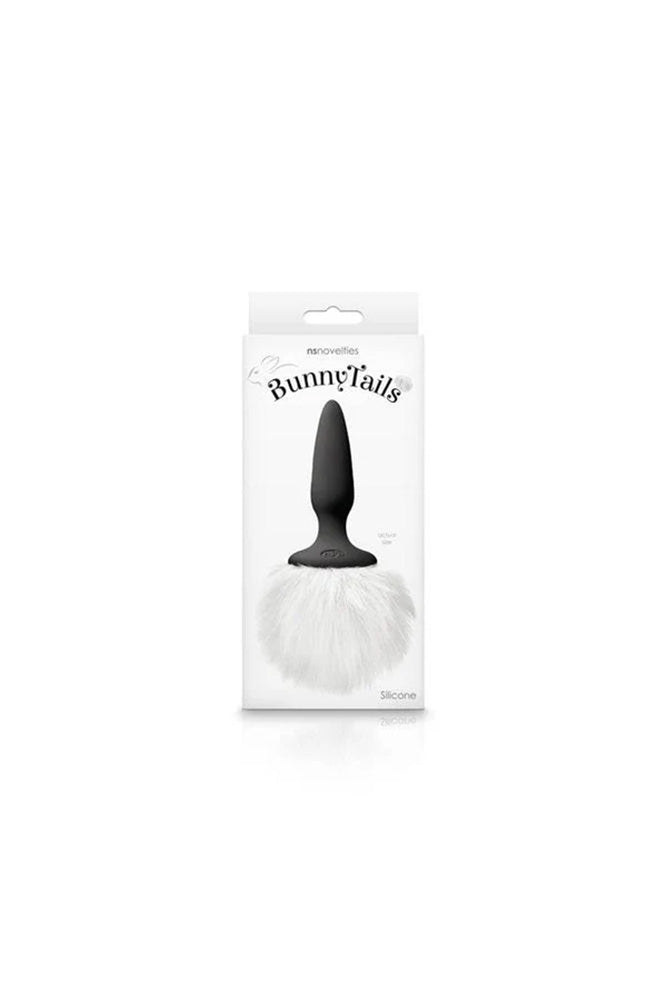 NS Novelties - Bunny Tails - Mini Tail Plug - Black/White - Stag Shop