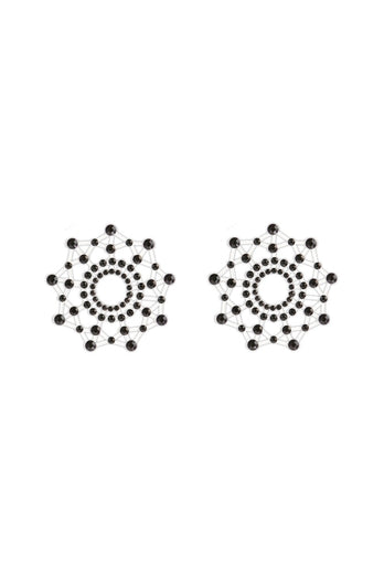 NS Novelties - Pretty Pasties - Charm Rhinestone Pasties - Black - Stag Shop