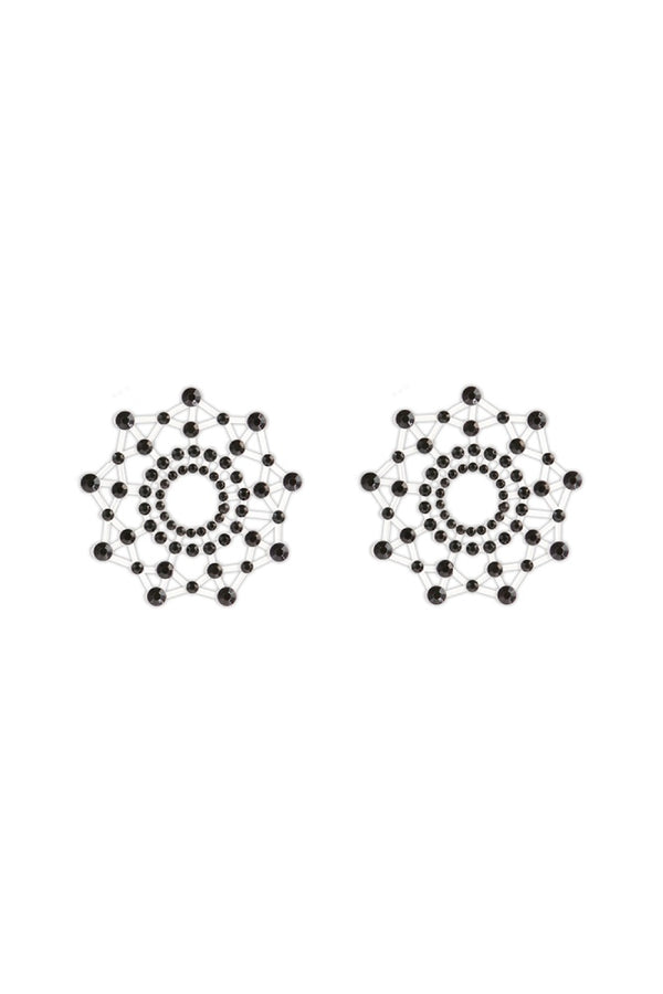 NS Novelties - Pretty Pasties - Charm Rhinestone Pasties - Black - Stag Shop