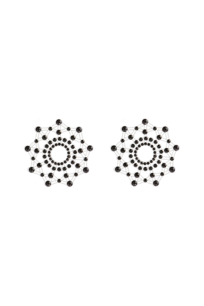 NS Novelties - Pretty Pasties - Charm Rhinestone Pasties - Black - Stag Shop