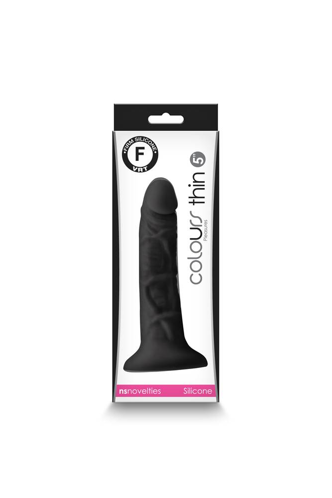 NS Novelties - Colours - 5 Inch Pleasures Thin Dildo - Assorted Colours - Stag Shop