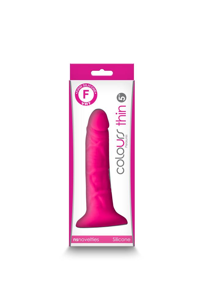 NS Novelties - Colours - 5 Inch Pleasures Thin Dildo - Assorted Colours - Stag Shop