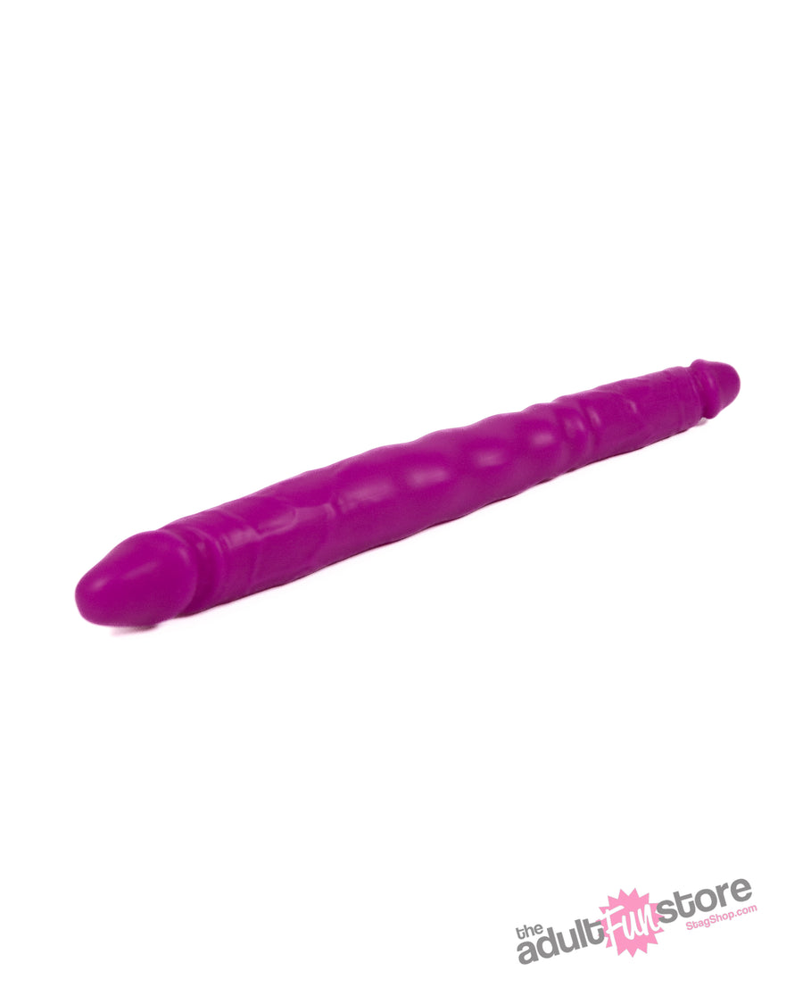 NS Novelties - Colours - Double Pleasure Double Ended Dildo - Purple - Stag Shop