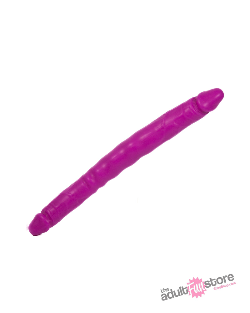 NS Novelties - Colours - Double Pleasure Double Ended Dildo - Purple - Stag Shop