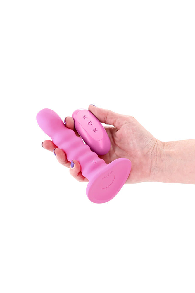 NS Novelties - Colours - 5" Ribbed Vibrating Dildo With Remote Control - Stag Shop