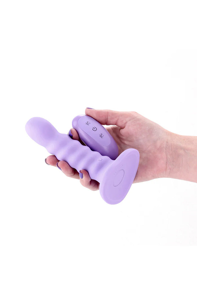 NS Novelties - Colours - 5" Ribbed Vibrating Dildo With Remote Control - Stag Shop