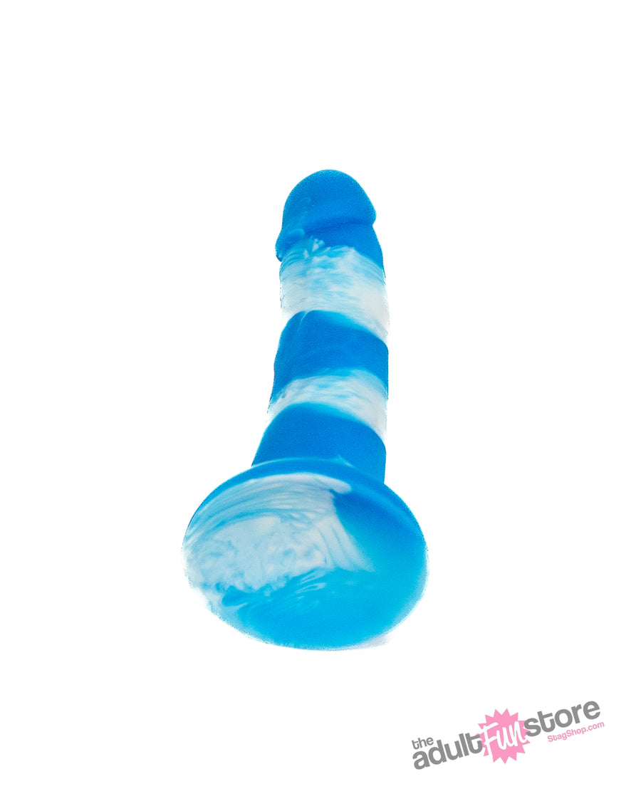 NS Novelties - Colours - 6 Inch Pleasures Yum Yum Dildo - Blue - Stag Shop