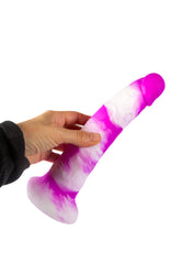 NS Novelties - Colours - 8 Inch Pleasures Yum Yum Dildo - Purple - Stag Shop