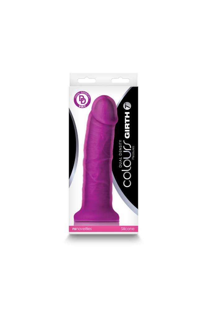 NS Novelties - Colours - 7 Inch Dual Density Girth Dildo - Assorted Colours - Stag Shop