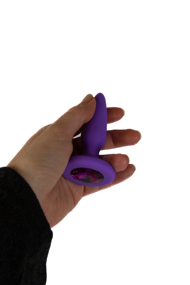 NS Novelties - Glams - Mini Gem Butt Plug - Assorted Colours - Stag Shop