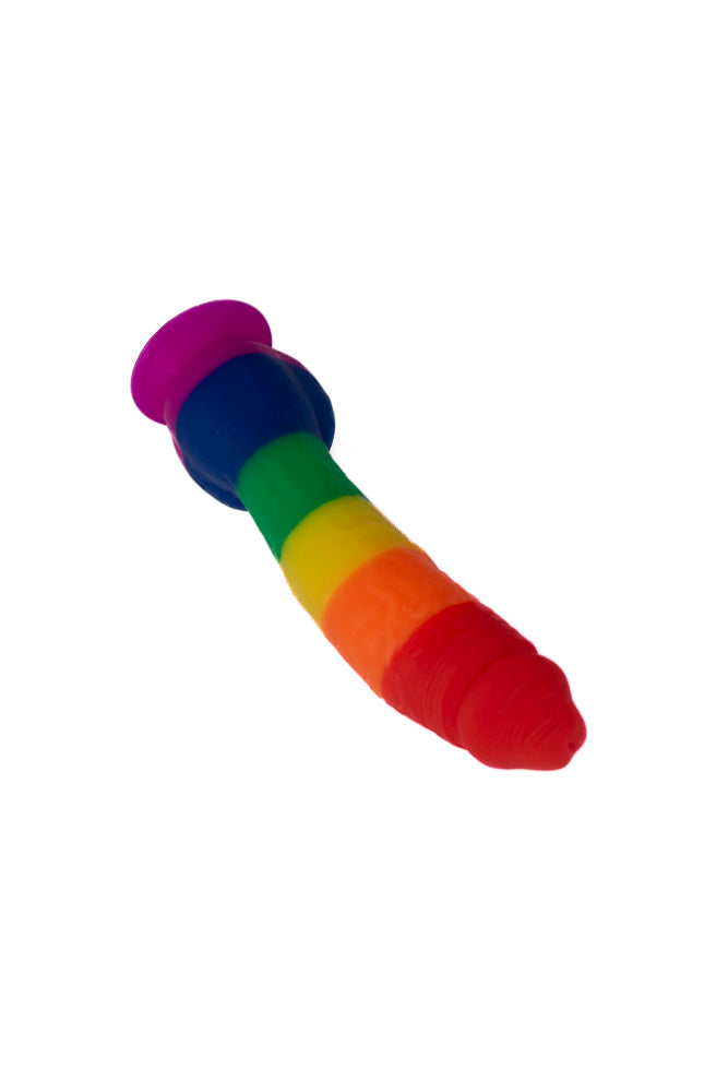 NS Novelties - Colours - Pride Edition - 8 Inch Dildo - Rainbow - Stag Shop