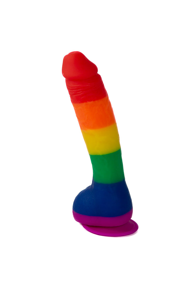 NS Novelties - Colours - Pride Edition - 8 Inch Dildo - Rainbow - Stag Shop