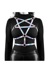NS Novelties - Cosmo Bondage - Risqué Longline Harness Bra - Stag Shop