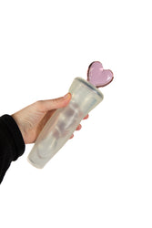 NS Novelties - Crystal - Heart of Glass Dildo - Clear/Pink - Stag Shop