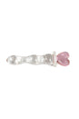 NS Novelties - Crystal - Heart of Glass Dildo - Clear/Pink - Stag Shop