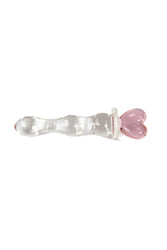 NS Novelties - Crystal - Heart of Glass Dildo - Clear/Pink - Stag Shop