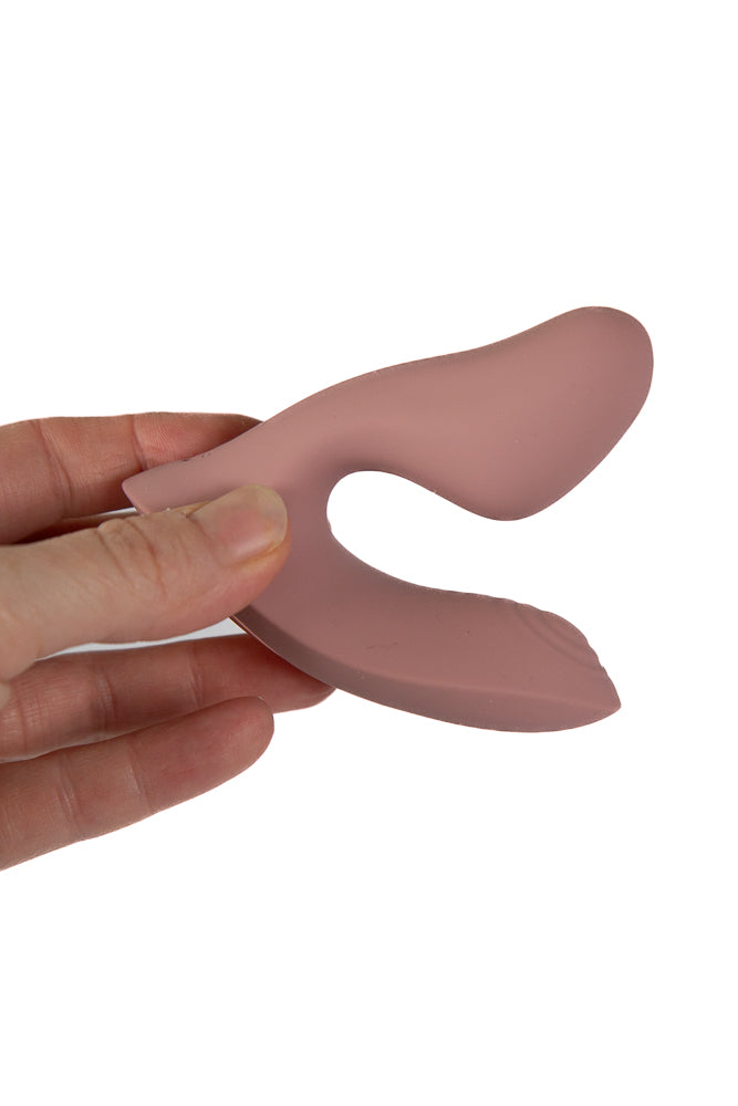 NS Novelties - Desire - Demure Dual Stimulation Wearable Vibrator - Autumn Rose - Stag Shop