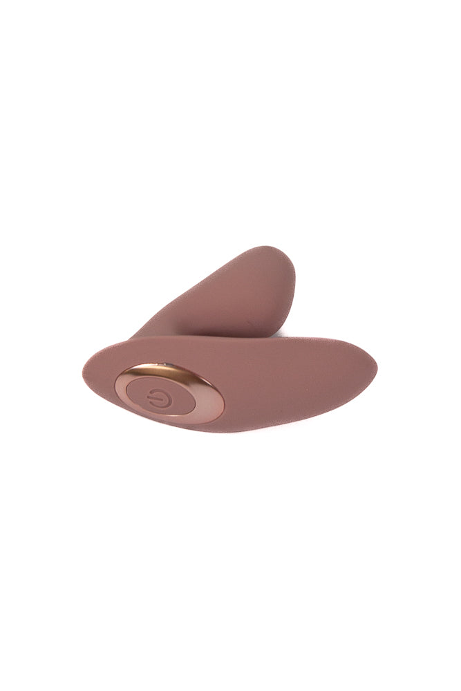 NS Novelties - Desire - Demure Dual Stimulation Wearable Vibrator - Autumn Rose - Stag Shop
