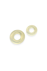 NS Novelties - Fantasia - Double Stack Cock Rings - 2pk - Amber Yellow - Stag Shop